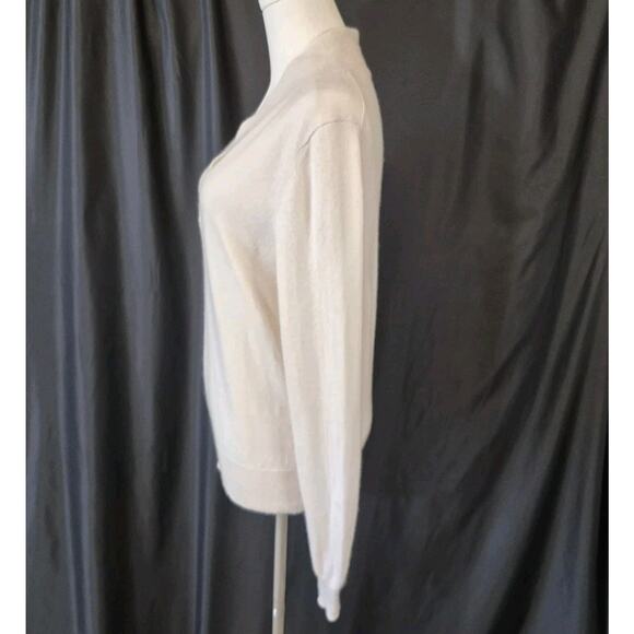 Sold! Nili Lotan Womens Designer Cream Beacon 100% Cashmere Sweater Small - Picture 6 of 10